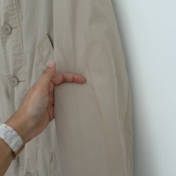 Ralph Lauren Coat Mens XL Beige Chore Barn Fleece Lined Utility Pocket Jacket - Picture 4 of 10